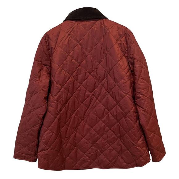 NWT BARBOUR Pilton Quilted Jacket In Chestnut (US/14) - Picture 3 of 11